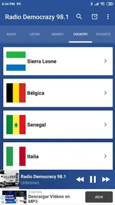 Radio democracy 98.1 sierra le android App screenshot 1
